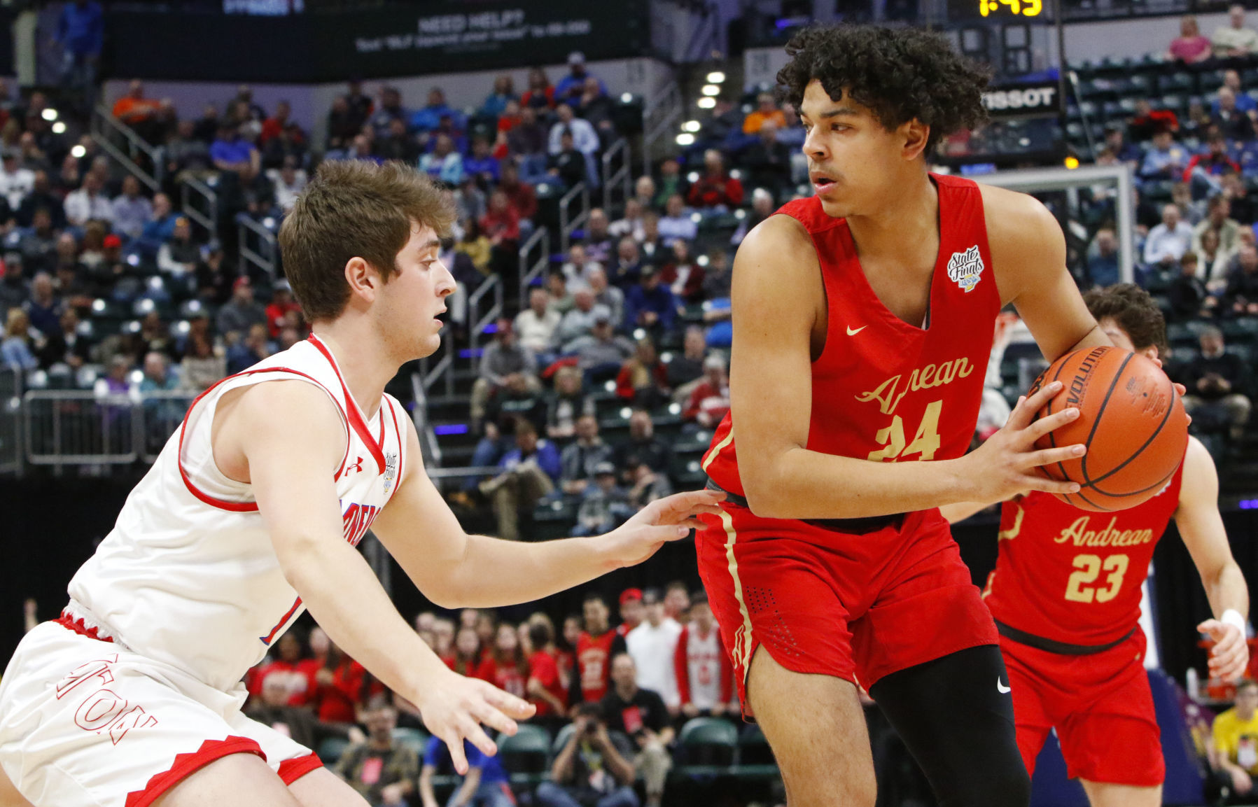 Boys basketball Class 2A state final - Andrean vs. Linton-Stockton